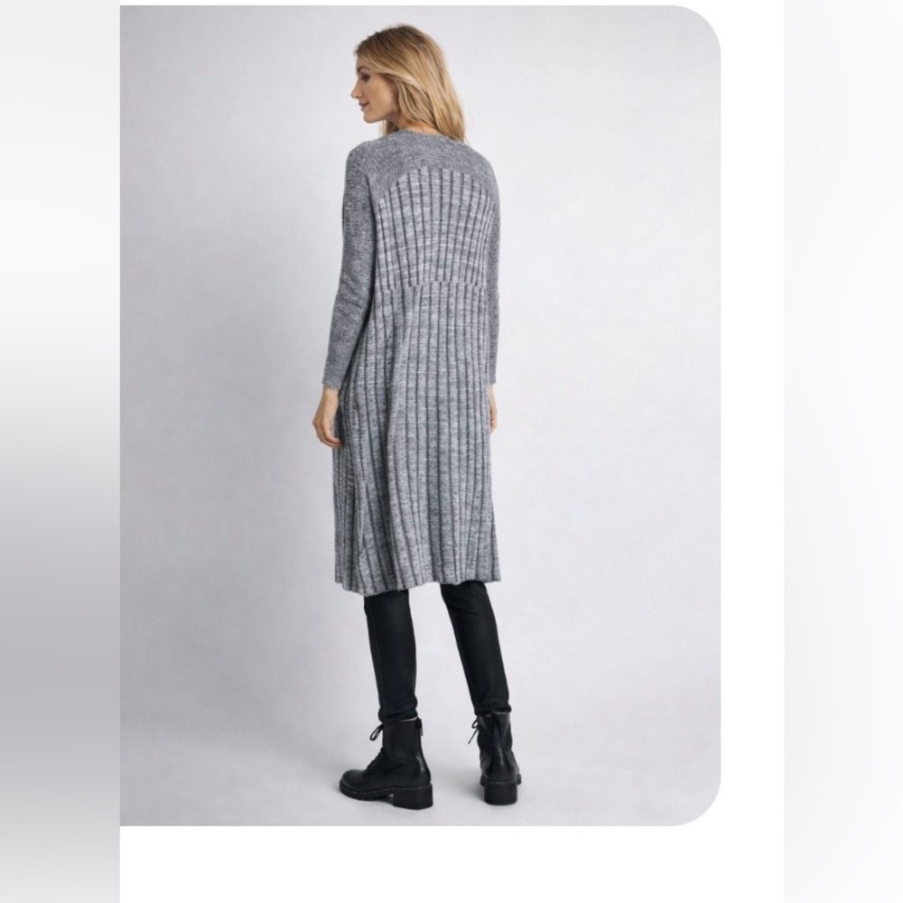 Free People Shadow Stripe Long Cardigan Duster - Picture 4 of 6